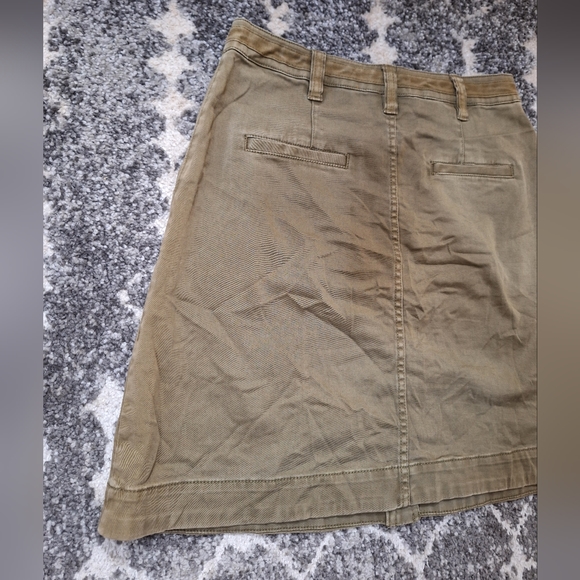 Anthropologie Pilcro and the Letterpress Olive Cargo Utility Skirt 4 - Picture 6 of 11